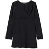 ONLY Onlalma Life Poly L/S Riley Dress Solid Vestito, Nero, S Donna