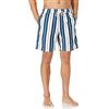 Amazon Essentials Boxer da Bagno da 22,86 cm ad Asciugatura Rapida dalla Vestibilità Comoda - colori fuori produzione Uomo, Foglia Di Tè Righe Verticali, XS
