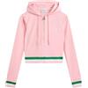 Juicy Couture Felpa con Cappuccio a Righe, Juicy Pink, S
