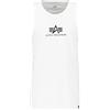 Alpha Industries Maglietta Basic Tank da Uomo White