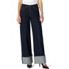 Amazon Essentials Jeans a Vita Alta e Gamba Larga con Risvolto Donna