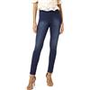 HUE Reversible Denim High Rise Leggings Calzetteria, Deep Blue Wash/Nero, M Donna