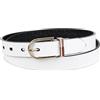 Tommy Hilfiger Cintura da donna casual reversibile con pieghe termiche, bianco/nero, L, White/Black, L