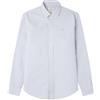SPRINGFIELD Oxford Classico A Strisce con Ricamo Alberi, Blu, S