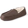 Amazon Essentials Pantofole a mocassino, in finta pelle, marrone scuro, taglia 40