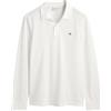 Gant Polo da Uomo Reg Shield LS Pique Rugger, Bianco, XXL