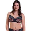 Sans Complexe Reggiseno da Donna Amelie Print Full Coverage, Stampa Floreale Blu Marino e Rosso, 3C