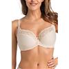 Teyli Reggiseno Contenitivi Morbidi per Donna - Reggiseni Taglie Forti con Finitura in Pizzo - Reggiseni Minimizer Riducenti Beige 3E