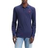 Levi's Long-Sleeve Slim Housemark Polo, Uomo, Naval Academy, XL
