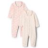 Amazon Essentials x Sofia Grainge Body a Maniche Lunghe in Jersey di Cotone Elasticizzato con Colletto a Volant Unisex - Bambini e ragazzi, Confezione da 2