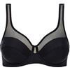 DIM Donna - Reggiseno classico generoso x1 | Sostegno perfetto per seni generosi | Microfibra elasticizzata | Retro a U e Spalline larghe | Look Moderno e Comfort