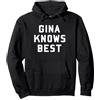 NBC Felpa con Cappuccio Brooklyn Nine-Nine Gina Knows Best Felpa con Cappuccio, Unisex per Adulti, Nero, S