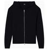 Armani Exchange Felpa con Cappuccio da Uomo, a Maniche Lunghe, con Logo, Taglia XS, Nero, XS