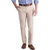 Haggar Men's Iron Free Premium Khaki Straight Fit Flat Front Flex Waist Casual Pant