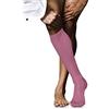 FALKE No. 9 M Kh cotone al ginocchio tinta unita 1 paio, Calzini lunghi Uomo, Rosso Rose 8680, 43-44