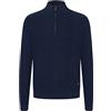 b BLEND Bhcodford-Pullover con Mezza Zip in Polipropilene Maglione, 194024_Dress Blues, L Uomo