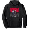 Naruto Shippuden Uchiha Itachi & Sasuke Gradient Logo Anime Felpa con Cappuccio, Unisex per Adulti, Nero, L
