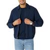 Amazon Essentials Bomber da Uomo, vestibilità Comoda, Leggero, Elasticizzato, con Cerniera, Blu Navy, L