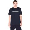 Armani Exchange Maglietta da Uomo con Logo Center Text, Navy Scuro, XL