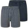 Schiesser 2 Pack Boxershorts Baumwolle Jersey Weich Multipack-Jerseyboxer Boxer a Pantaloncino, Assortiti 2_182427, 12 Uomo