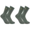 Carhartt Force Midweight Crew Sock 2 Pack Calzini da Lavoro, Oliva polverosa, L (Pacco da 2) Uomo