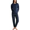 Calida Sweet Dreams - Pigiama da Donna in 100% Cotone, con Elastico in Vita, Peacoat Blue, 52-54