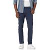 Amazon Essentials Pantaloni Chino Elasticizzati Comodi a 5 tasche, Vestibilità Skinny Uomo, Blu Marino, 31W / 32L