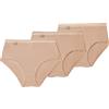 Playtex Confezione da 3 Mutandine in Cotone Elastico di Massimo Comfort Donna x3, Beige (Skin), XXL