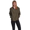 Urban Classics Ladies Basic Pull Over Jacket Giacca a Vento da Donna, Giacca da Pioggia con Cappuccio, Impermeabile a Maniche Lunghe, Leggero e Idrorepellente, Verde (Dark Olive), M