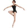 Bloch Dance Faire Microlux Tank Body da donna, nero, petite