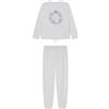 Women'secret Pigiama lungo Ice Generics PJ Collection Pyjama, White, S da donna