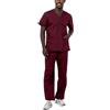ADAR Medical Uniforms Adar Universal Divise sanitarie Unisex - Divise ospedaliere con Cordoncino - 701 - Burgundy - XL