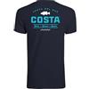 Costa Del Mar Maglietta a Maniche Corte Topwater da Uomo, Marina Militare, S