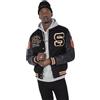 Schott NYC Giacca Uomo LCTEDDYBD BLACK/BLACK M, Nero, M