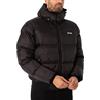 Schott NYC Chicago - Piumino con cappuccio con bordo Cote Schott, nero, XXL da adulto