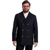 Nautica Peacoat Doppio Petto Classico Uomo, Carbone, Large