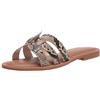The Drop Monika Flat H-band Slide Sandal Donna, Beige, 38.5