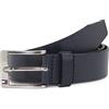 Tommy Hilfiger Uomo Cintura New Aly Belt Cintura in Pelle, Blu (Midnight), 95 cm