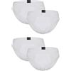Lovable Slip in Cotone Elasticizzato | Multipack 4 Pezzi | Comodi e Traspiranti | Intimo Basic Comfort Quotidiano | Mutande Uomo X4, Bianco per 4, 4/M