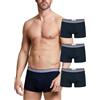 POMPEA 3 Pezzi Boxer Uomo in Cotone Elasticizzato, Mutande Uomo con Cinturino a Contrasto