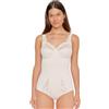 Susa Body senza ferretto Latina I Body Shapewear da donna fortemente modellante I corpetto da donna I body morbido con effetto modellante I modellano la vita, la pancia e i glutei, Beige puro, 100E