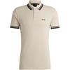 BOSS Paddy Curved, Polo Moderno, Uomo, Bianco (White 100), L