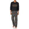 Amazon Essentials Disney | Marvel | Star Wars Set da Notte Pigiama in Flanella Uomo, Star Wars Logo - Mens Flannel, XS