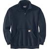 Carhartt Loose Fit Midweight Quarter Zip Mock Neck Sweatshirt Maglia di Tuta, New Navy, XL Uomo