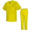 MISEMIYA - Uniformi Unisex Set Camice - Uniforme Medica con Maglia e Pantaloni Uniformi Mediche Camice Uniformi sanitarie - Ref.8178 - X-Small, Giallo
