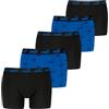 PUMA Men's Logo Print Boxer, Blue Combo, XL (5er Pack)