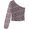 Springfield Top with Asymmetric Neckline And Smock. Total Look Camicia Donna