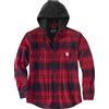 Carhartt Rugged Flex Relaxed Fit Flannel Fleece Lined Hooded Shirt Jac Camicia con Cappuccio Foderata in Pile di Flanella con vestibilità Comoda e Robusta Uomo (Pacco da 1)