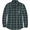 Carhartt Rugged Flex Relaxed Fit Midweight Flannel Long-Sleeve Plaid Shirt Camicia Scozzese a Maniche Lunghe in Flanella di Peso Medio Resistente e Flessibile Uomo