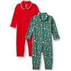 Amazon Essentials x Sofia Grainge Body a Maniche Lunghe in Jersey di Cotone Elasticizzato con Colletto a Volant Unisex - Bambini e ragazzi, Confezione da 2